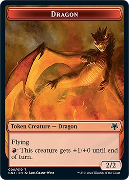 Dragon // Elf Warrior Double-Sided Token [Game Night: Free-for-All Tokens] | Jomio and Rueliete's Cards and Comics