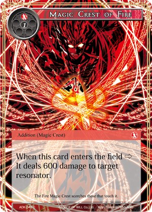 Magic Crest of Fire (ADK-049) [Advent of the Demon King] | Jomio and Rueliete's Cards and Comics