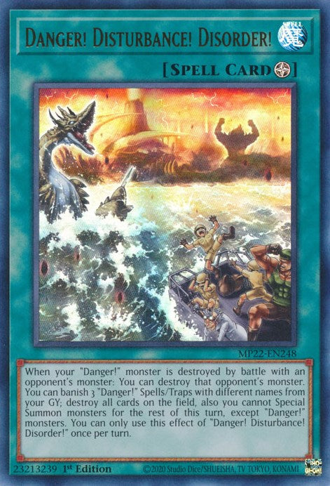 Danger! Disturbance! Disorder! [MP22-EN248] Ultra Rare | Jomio and Rueliete's Cards and Comics