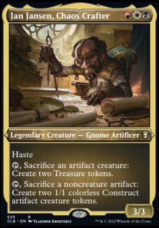 Jan Jansen, Chaos Crafter (Foil Etched) [Commander Legends: Battle for Baldur's Gate] | Jomio and Rueliete's Cards and Comics
