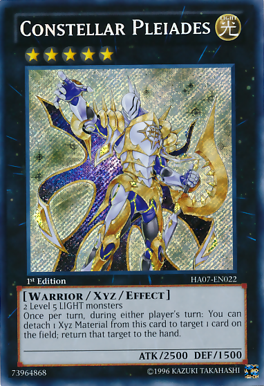 Constellar Pleiades [HA07-EN022] Secret Rare | Jomio and Rueliete's Cards and Comics