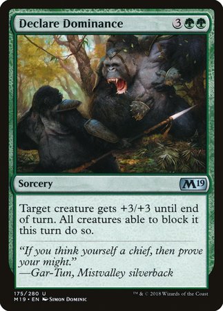 Declare Dominance [Core Set 2019] | Jomio and Rueliete's Cards and Comics
