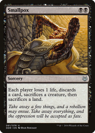 Smallpox [Duel Decks: Nissa vs. Ob Nixilis] | Jomio and Rueliete's Cards and Comics