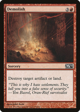 Demolish [Magic 2014] | Jomio and Rueliete's Cards and Comics