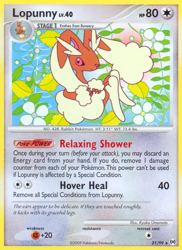 Lopunny (21/99) [Platinum: Arceus] | Jomio and Rueliete's Cards and Comics
