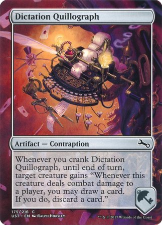 Dictation Quillograph [Unstable] | Jomio and Rueliete's Cards and Comics