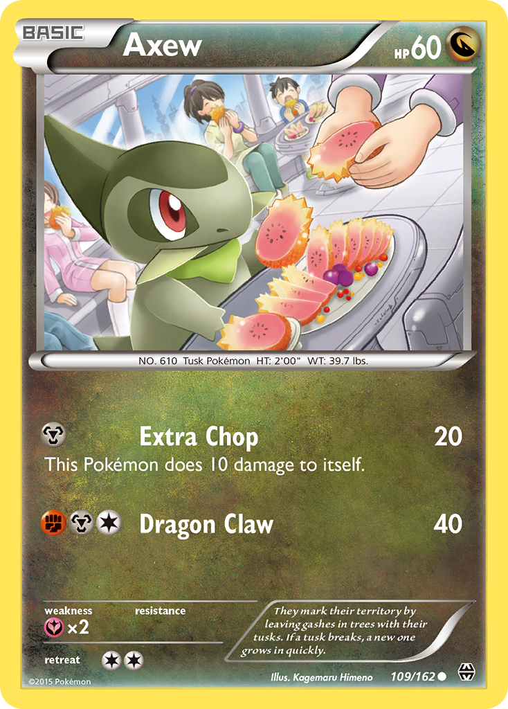 Axew (109/162) [XY: BREAKthrough] | Jomio and Rueliete's Cards and Comics