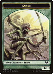 Beast // Snake (017) Double-Sided Token [Commander 2015 Tokens] | Jomio and Rueliete's Cards and Comics