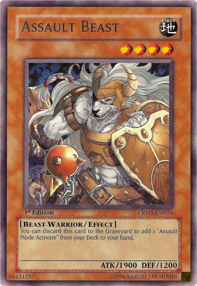 Assault Beast [CRMS-EN024] Rare | Jomio and Rueliete's Cards and Comics