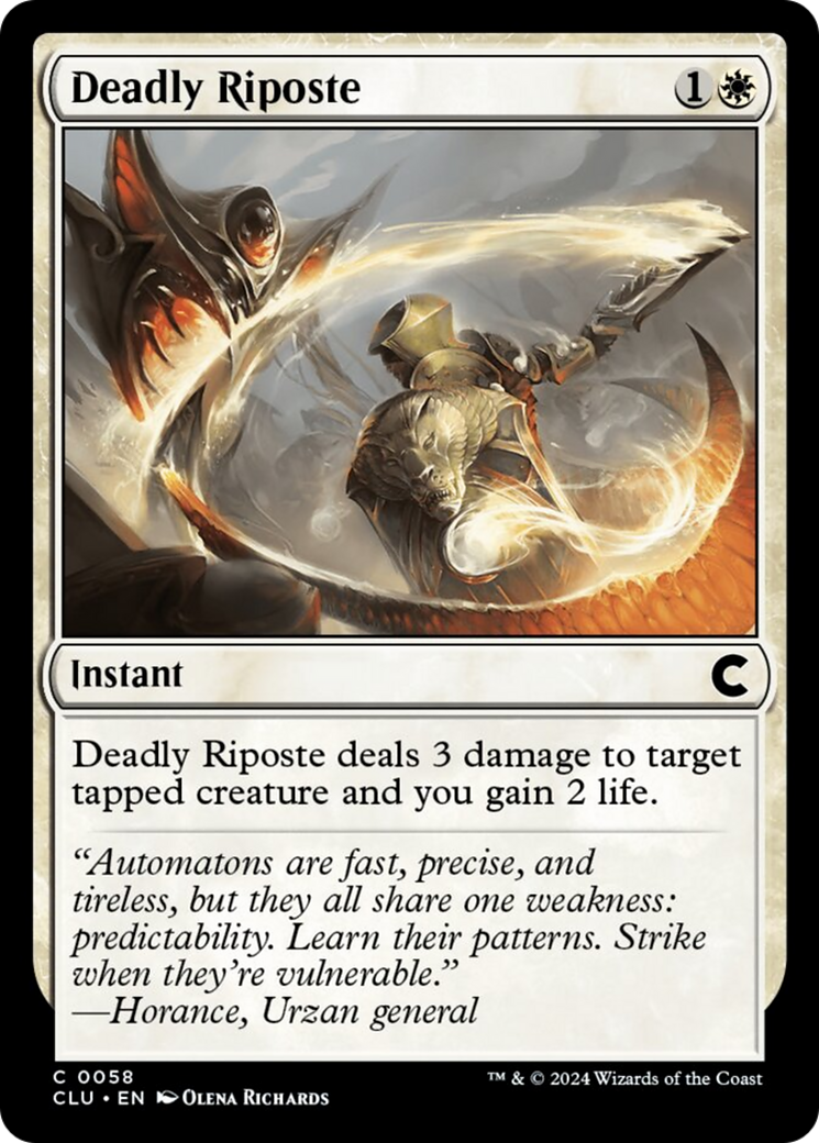 Deadly Riposte [Ravnica: Clue Edition] | Jomio and Rueliete's Cards and Comics