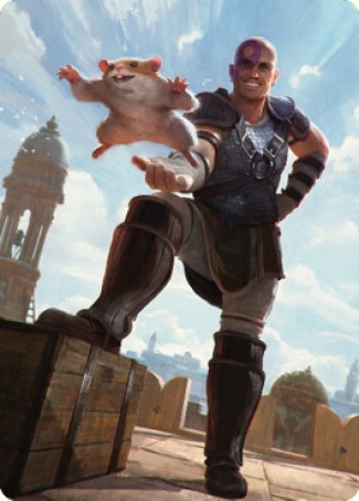 Minsc & Boo, Timeless Heroes Art Card (72) [Commander Legends: Battle for Baldur's Gate Art Series] | Jomio and Rueliete's Cards and Comics