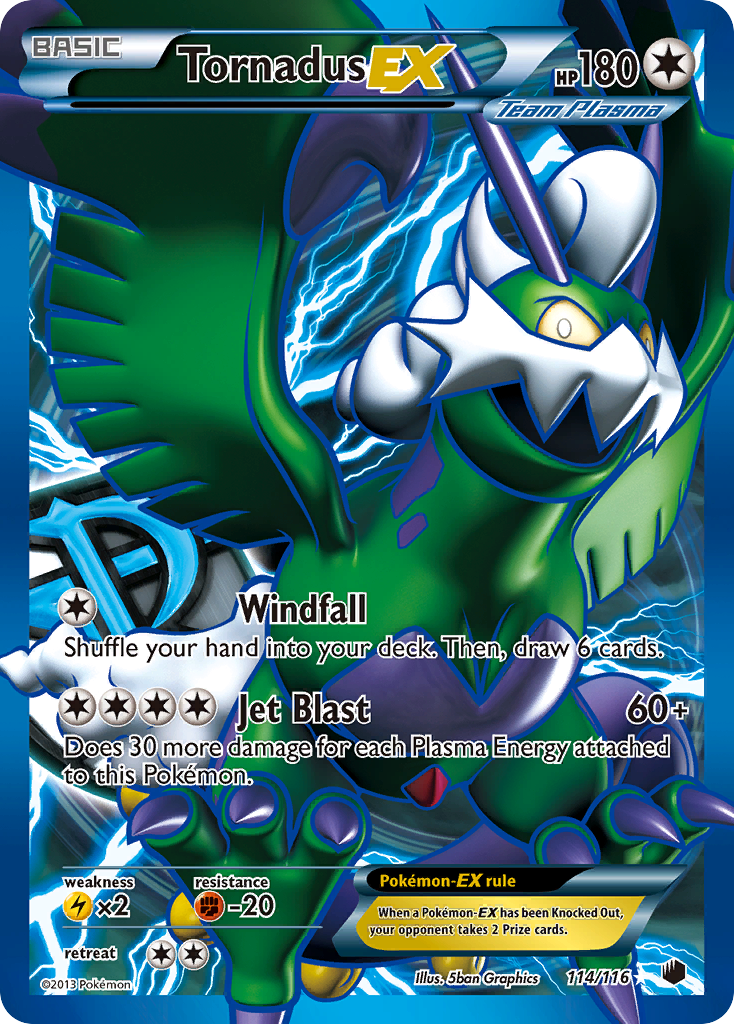 Tornadus EX (114/116) [Black & White: Plasma Freeze] | Jomio and Rueliete's Cards and Comics