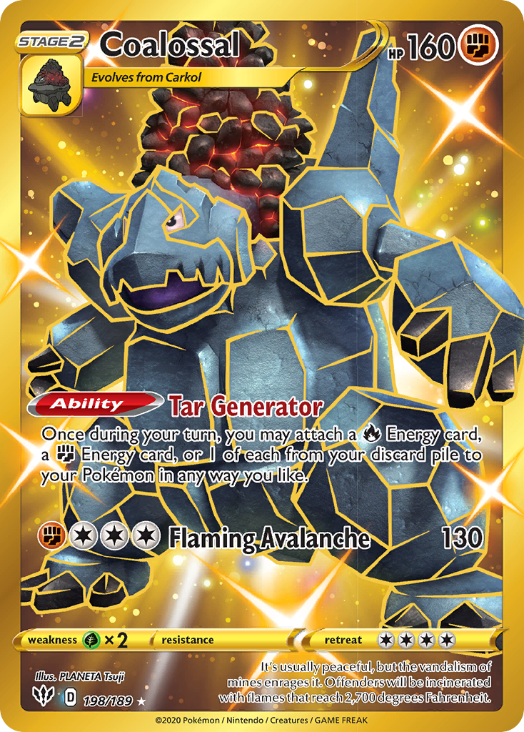 Coalossal (198/189) [Sword & Shield: Darkness Ablaze] | Jomio and Rueliete's Cards and Comics
