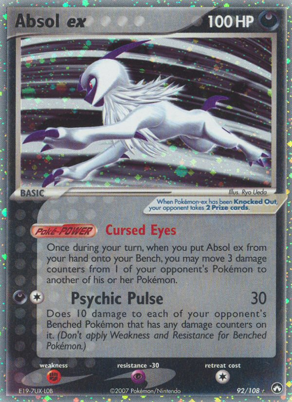 Absol ex (92/108) [EX: Power Keepers] | Jomio and Rueliete's Cards and Comics