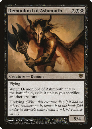 Demonlord of Ashmouth [Avacyn Restored] | Jomio and Rueliete's Cards and Comics