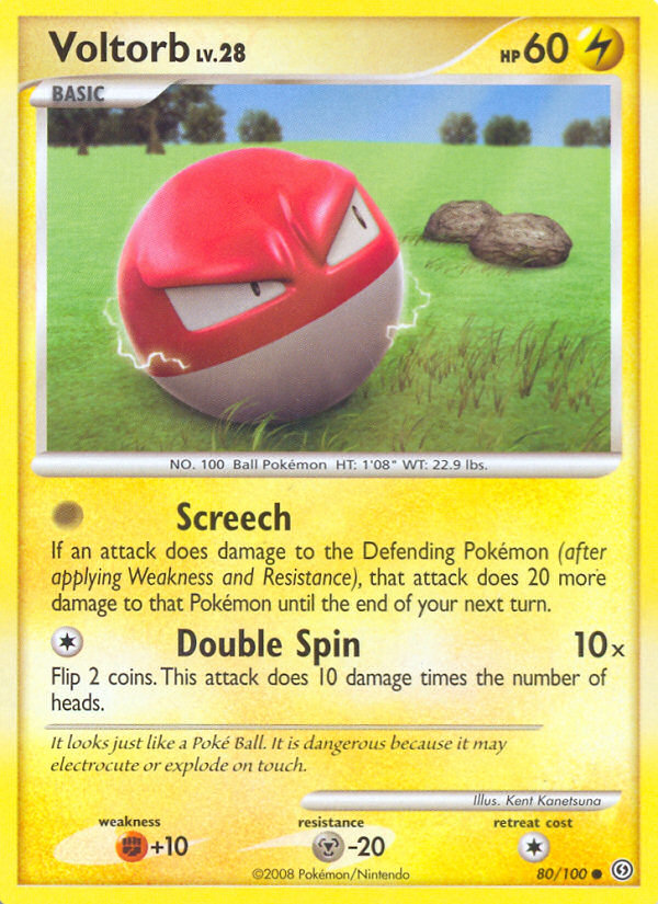 Voltorb (80/100) [Diamond & Pearl: Stormfront] | Jomio and Rueliete's Cards and Comics