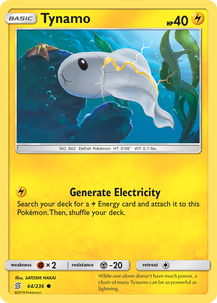 Tynamo (64/236) [Sun & Moon: Unified Minds] | Jomio and Rueliete's Cards and Comics