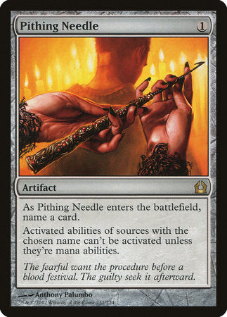 Pithing Needle [Return to Ravnica] | Jomio and Rueliete's Cards and Comics