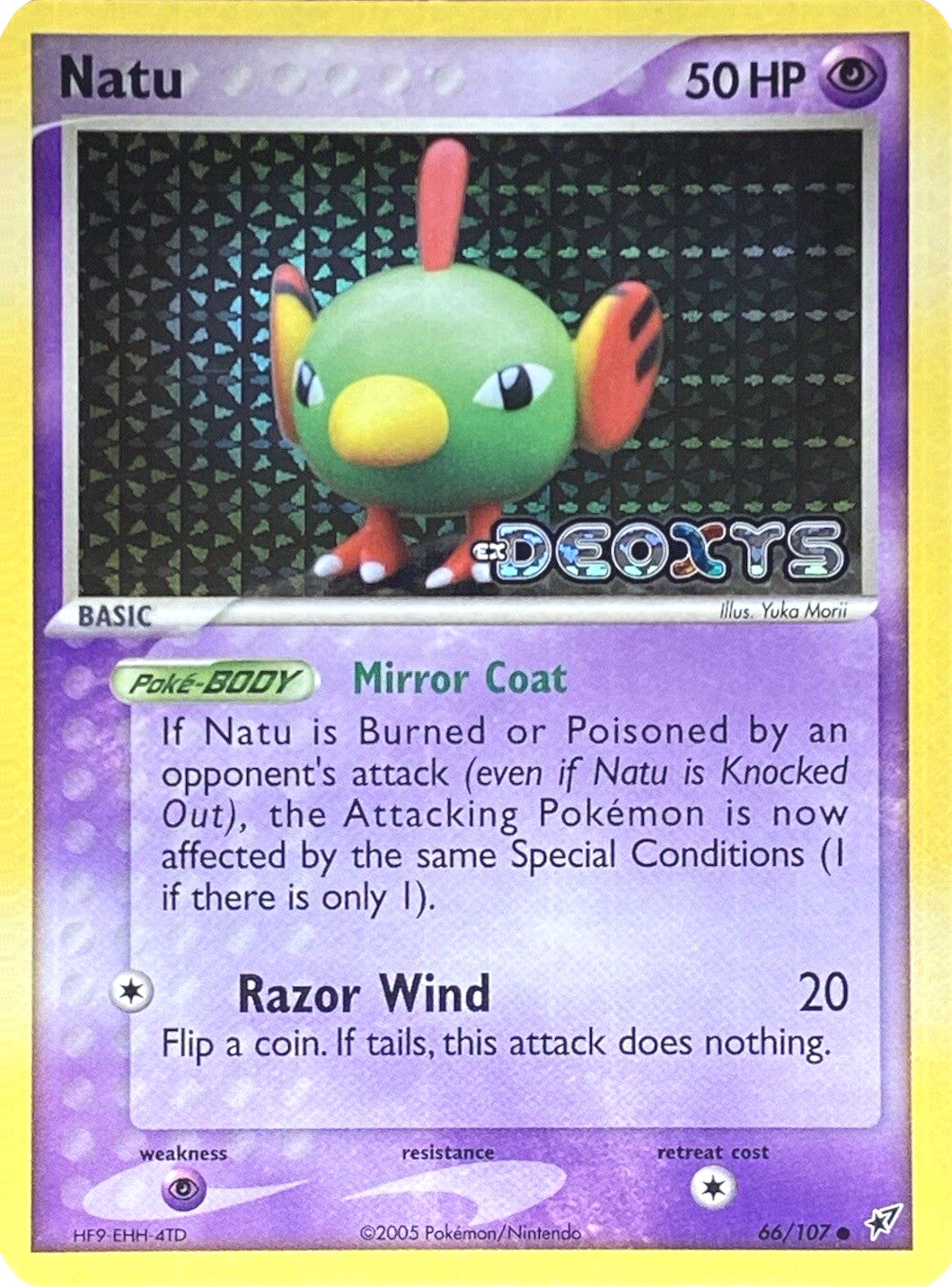 Natu (66/107) (Stamped) [EX: Deoxys] | Jomio and Rueliete's Cards and Comics