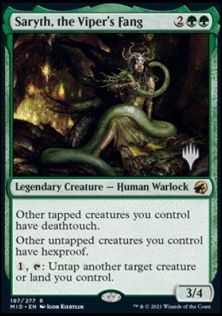 Saryth, the Viper's Fang (Promo Pack) [Innistrad: Midnight Hunt Promos] | Jomio and Rueliete's Cards and Comics