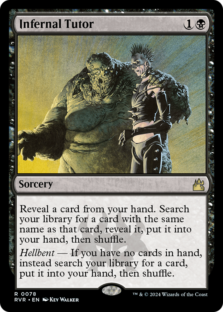 Infernal Tutor [Ravnica Remastered] | Jomio and Rueliete's Cards and Comics