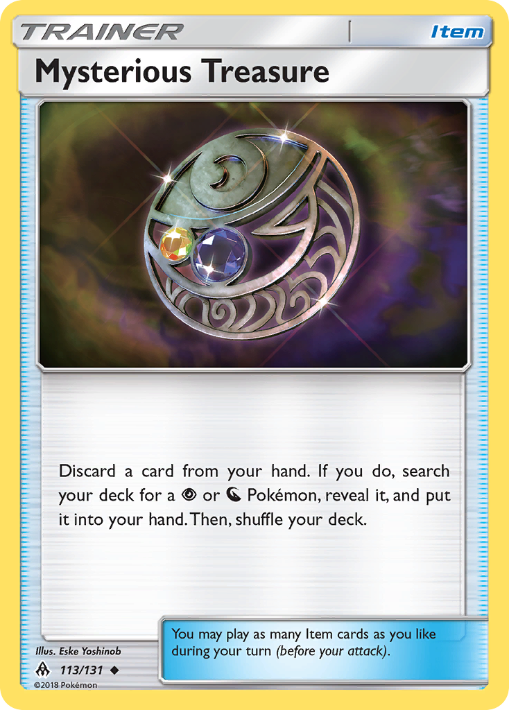 Mysterious Treasure (113/131) [Sun & Moon: Forbidden Light] | Jomio and Rueliete's Cards and Comics