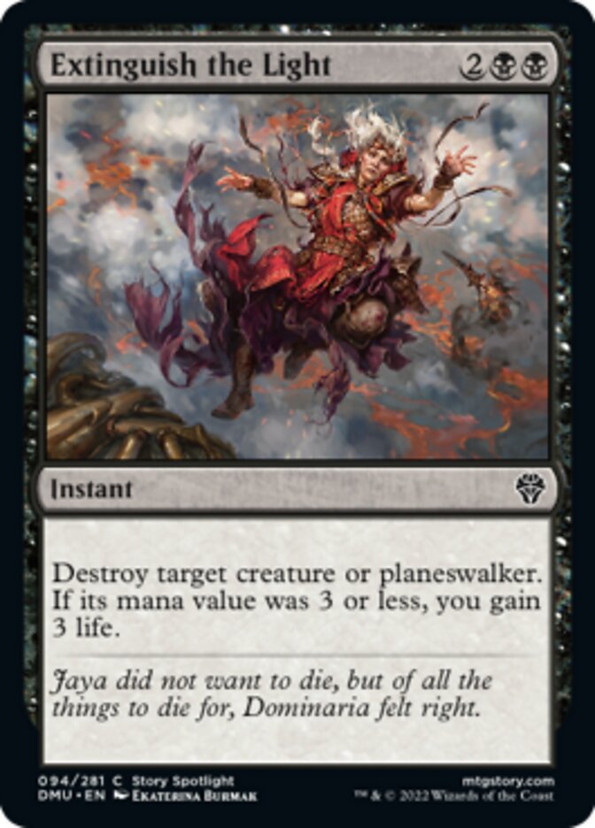 Extinguish the Light [Dominaria United] | Jomio and Rueliete's Cards and Comics