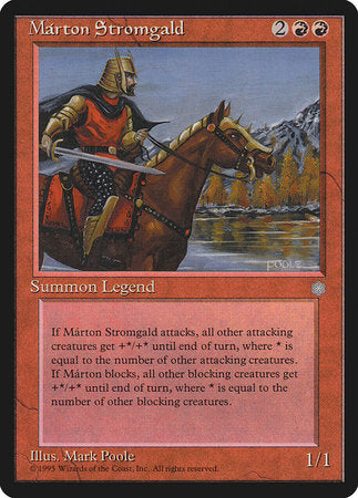 Marton Stromgald [Ice Age] | Jomio and Rueliete's Cards and Comics