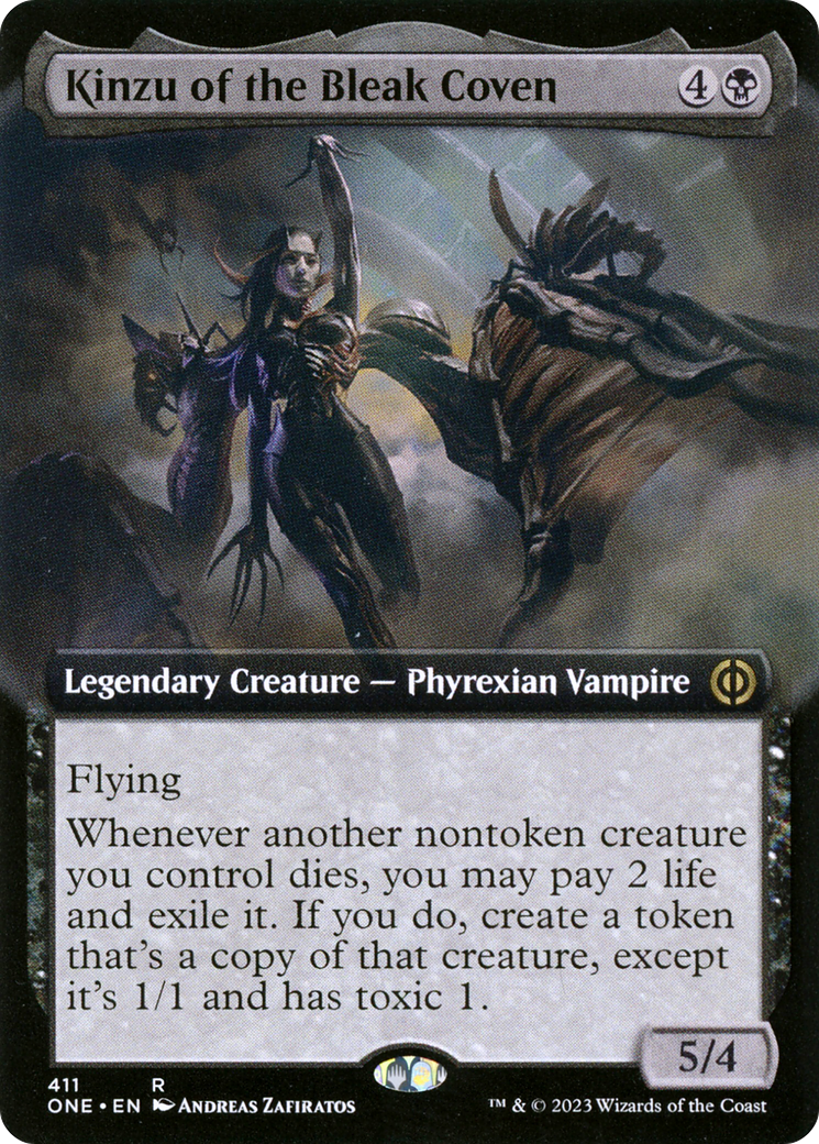 Kinzu of the Bleak Coven (Extended Art) [Phyrexia: All Will Be One] | Jomio and Rueliete's Cards and Comics