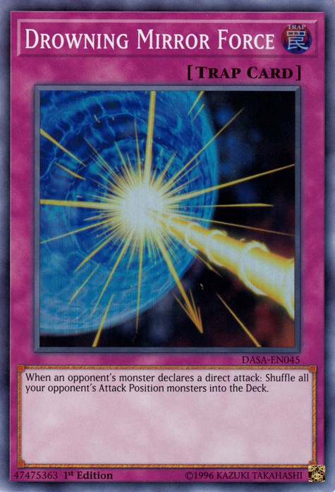 Drowning Mirror Force [DASA-EN045] Super Rare | Jomio and Rueliete's Cards and Comics