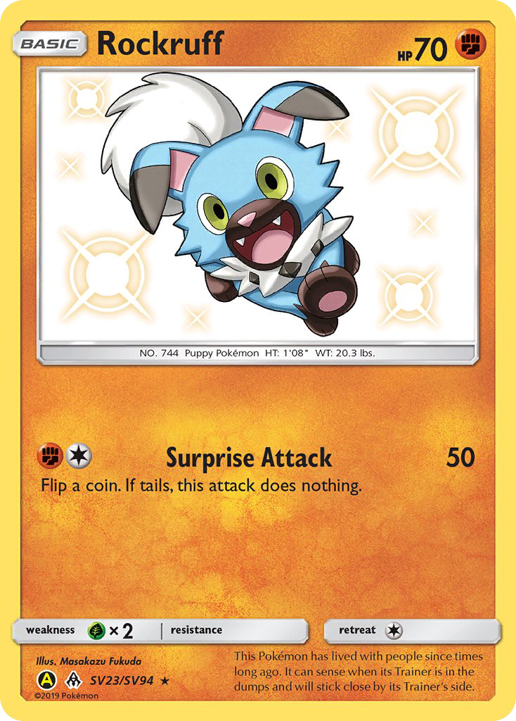 Rockruff (SV23/SV94) [Sun & Moon: Hidden Fates - Shiny Vault] | Jomio and Rueliete's Cards and Comics