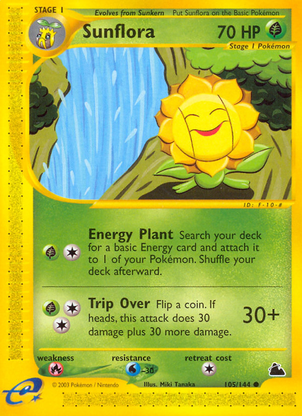 Sunflora (105/144) [Skyridge] | Jomio and Rueliete's Cards and Comics