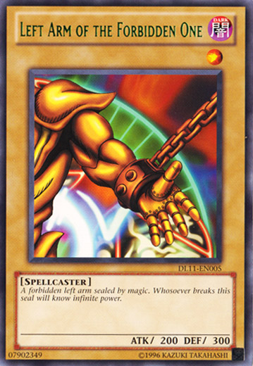 Left Arm of the Forbidden One (Green) [DL11-EN005] Rare | Jomio and Rueliete's Cards and Comics