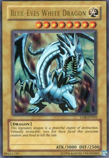 Blue-Eyes White Dragon [LOB-EN001] Ultra Rare | Jomio and Rueliete's Cards and Comics