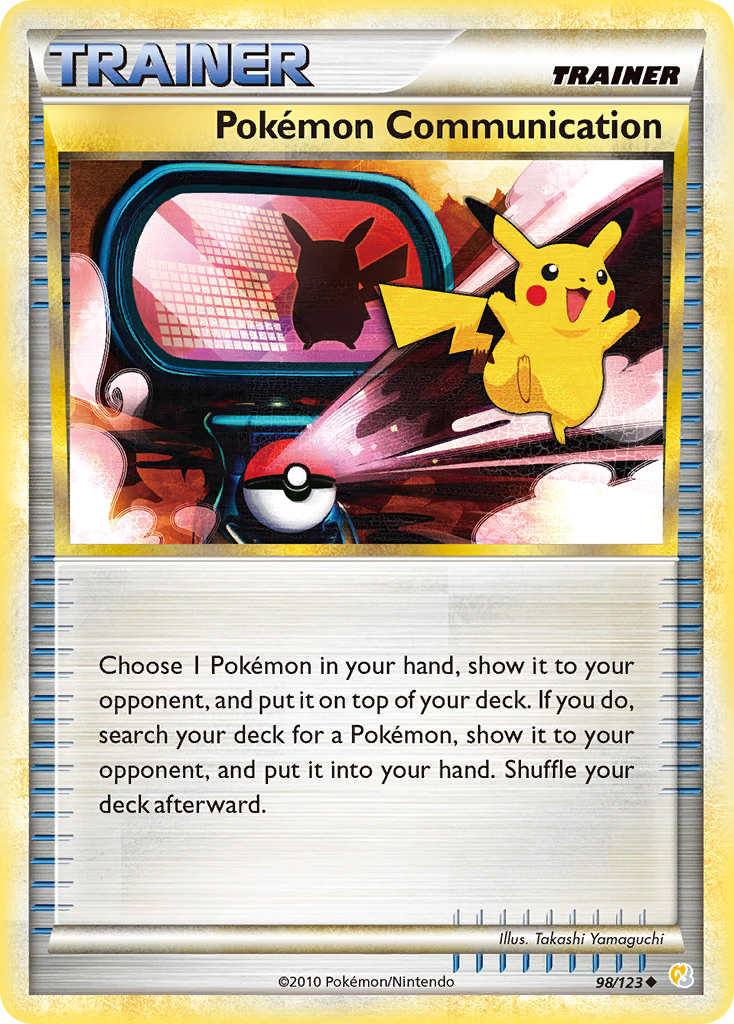 Pokemon Communication (98/123) [HeartGold & SoulSilver: Base Set] | Jomio and Rueliete's Cards and Comics