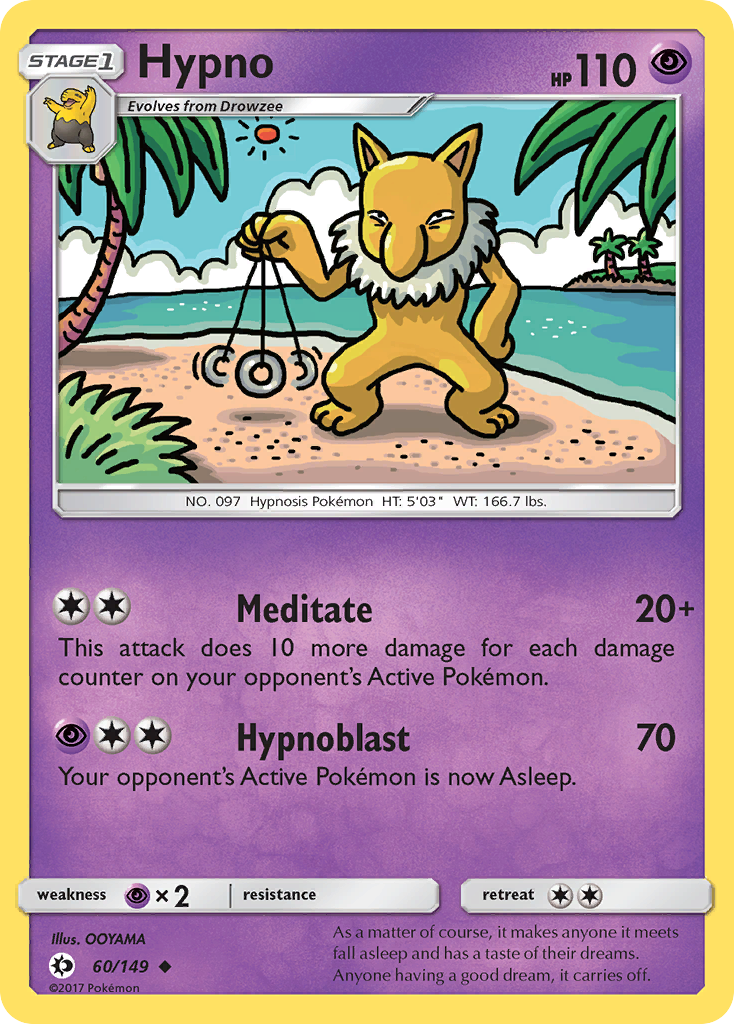 Hypno (60/149) [Sun & Moon: Base Set] | Jomio and Rueliete's Cards and Comics