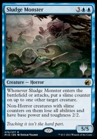 Sludge Monster (Promo Pack) [Innistrad: Midnight Hunt Promos] | Jomio and Rueliete's Cards and Comics