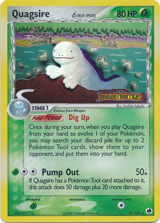Quagsire (21/101) (Delta Species) (Stamped) [EX: Dragon Frontiers] | Jomio and Rueliete's Cards and Comics