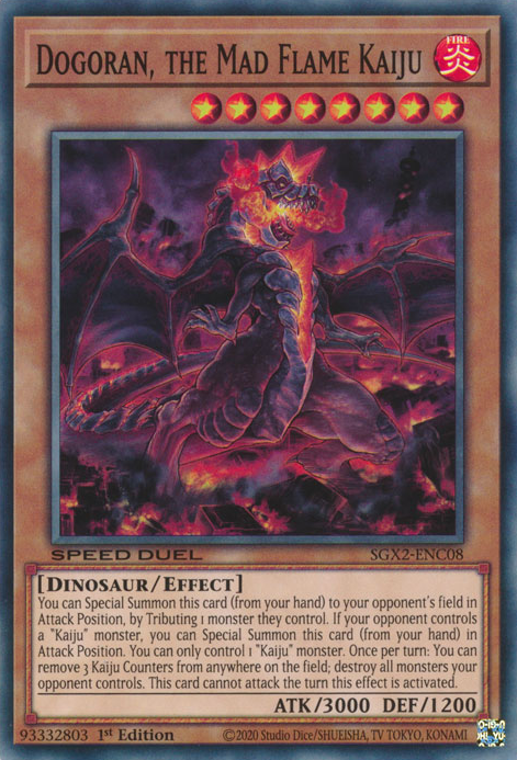 Dogoran, the Mad Flame Kaiju [SGX2-ENC08] Common | Jomio and Rueliete's Cards and Comics