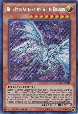 Blue-Eyes Alternative White Dragon [MVP1-ENS46] Secret Rare | Jomio and Rueliete's Cards and Comics
