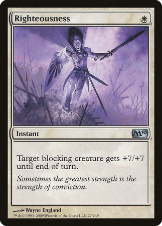 Righteousness [Magic 2010] | Jomio and Rueliete's Cards and Comics