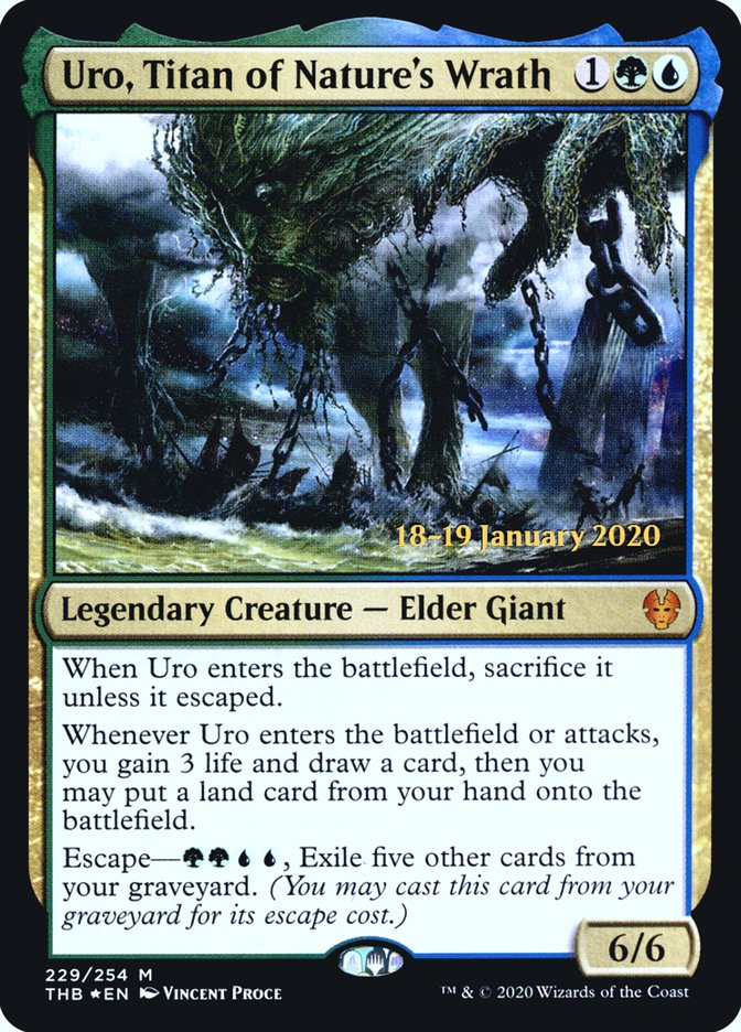 Uro, Titan of Nature's Wrath [Theros Beyond Death Prerelease Promos] | Jomio and Rueliete's Cards and Comics