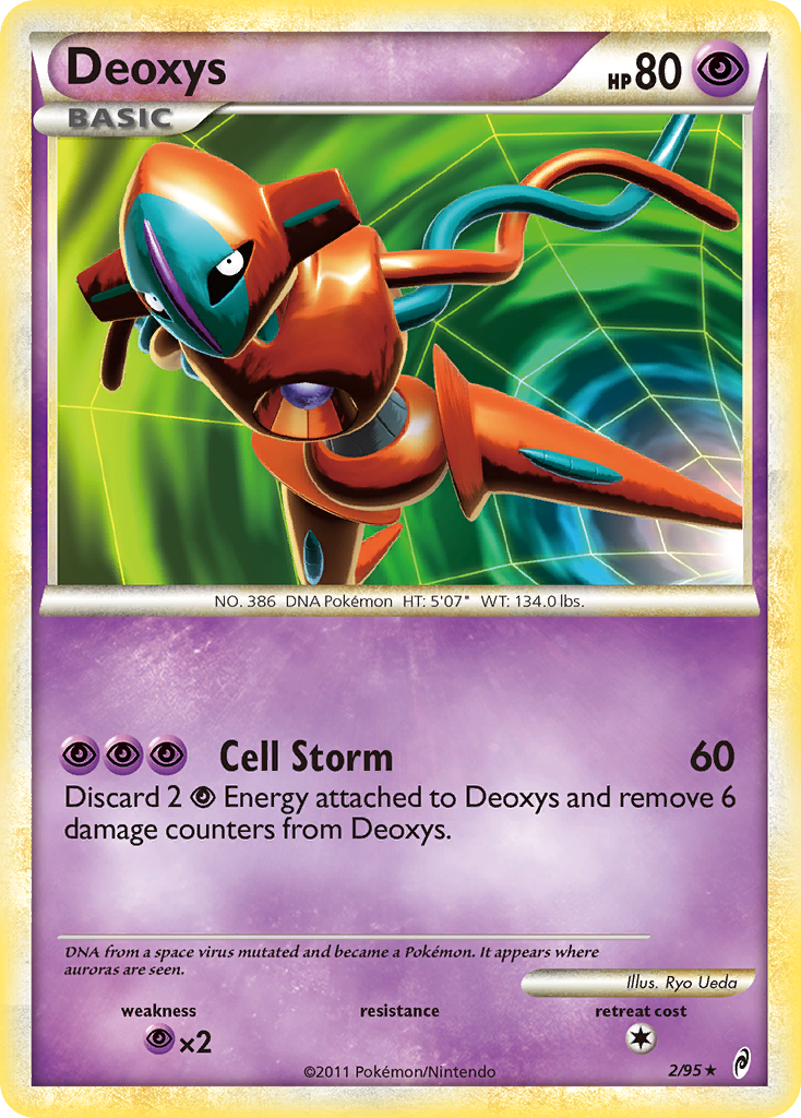 Deoxys (2/95) [HeartGold & SoulSilver: Call of Legends] | Jomio and Rueliete's Cards and Comics