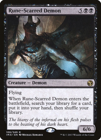 Rune-Scarred Demon [Iconic Masters] | Jomio and Rueliete's Cards and Comics