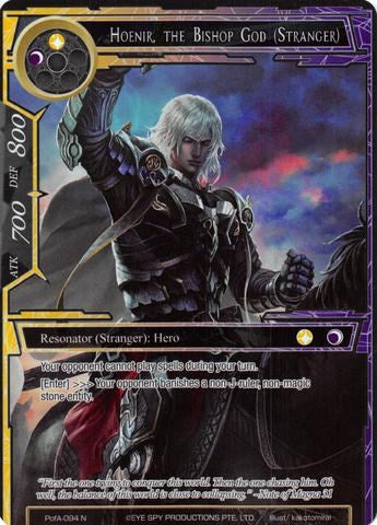 Hoenir, the Bishop God (Stranger) (Full Art) (PofA-094) [Alice Origin IV: Prologue of Attoractia] | Jomio and Rueliete's Cards and Comics