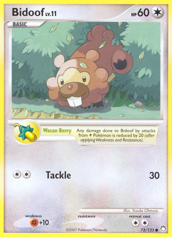 Bidoof (73/123) [Diamond & Pearl: Mysterious Treasures] | Jomio and Rueliete's Cards and Comics