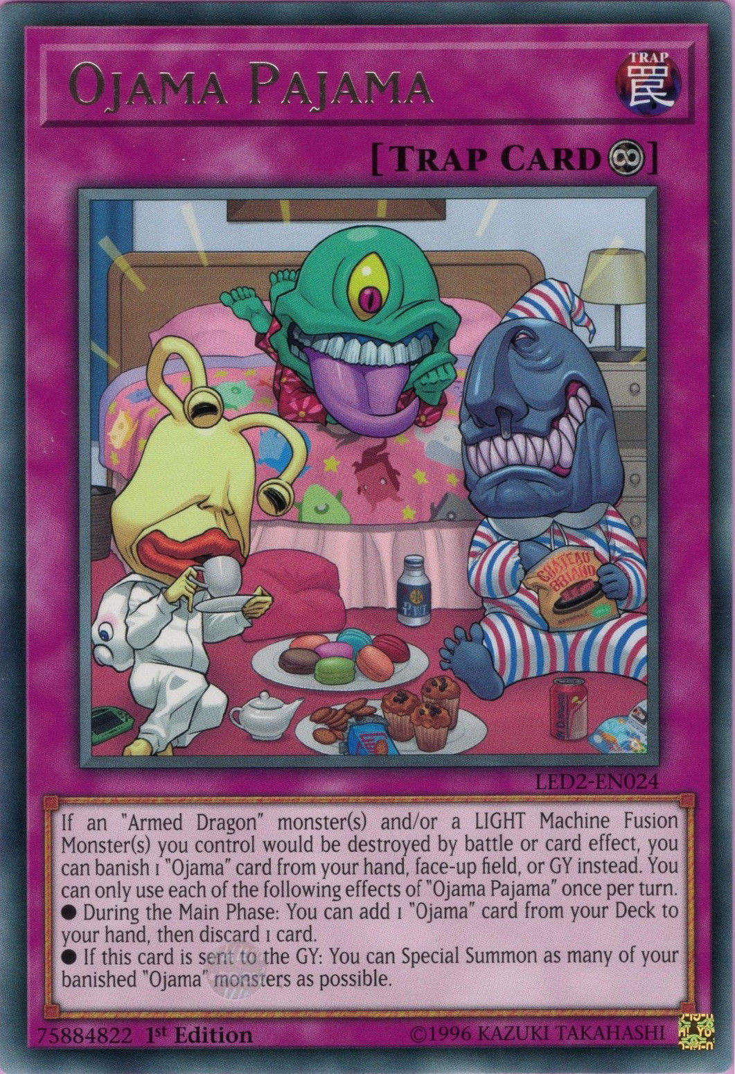 Ojama Pajama [LED2-EN024] Rare | Jomio and Rueliete's Cards and Comics