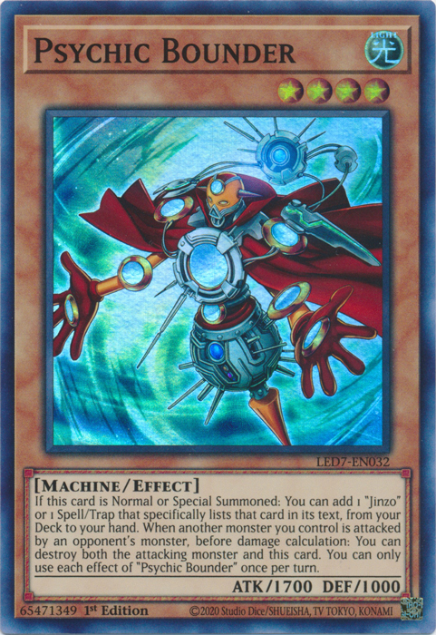 Psychic Bounder [LED7-EN032] Super Rare | Jomio and Rueliete's Cards and Comics