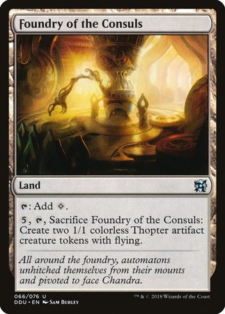 Foundry of the Consuls [Duel Decks: Elves vs. Inventors] | Jomio and Rueliete's Cards and Comics