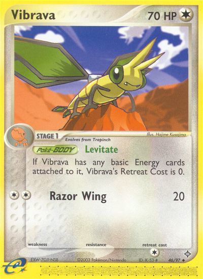 Vibrava (46/97) [EX: Dragon] | Jomio and Rueliete's Cards and Comics